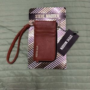 Steve Madden Brown Wristlet Card Holder